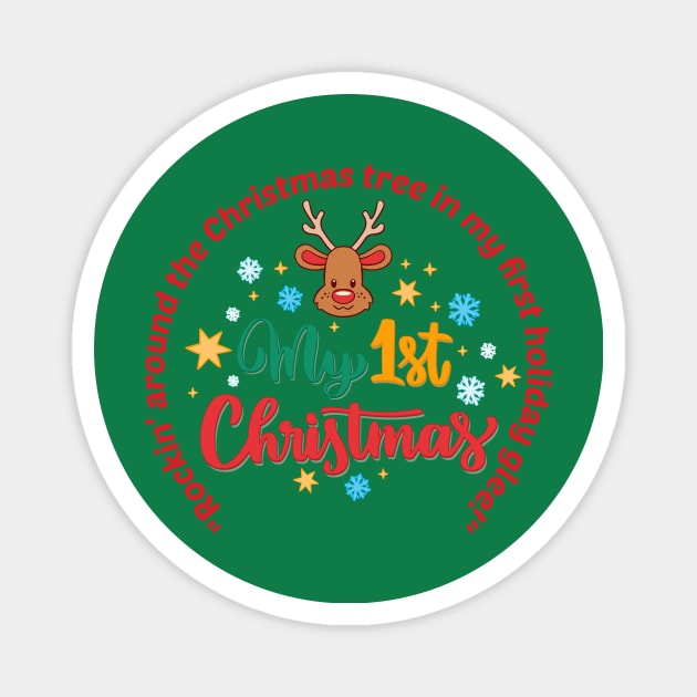 My First Christmas Magnet by Hinokart